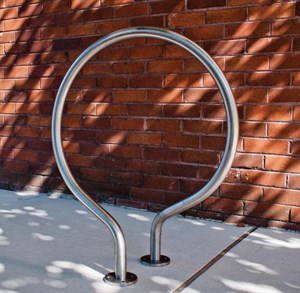 Spiral Hoop Bike Rack