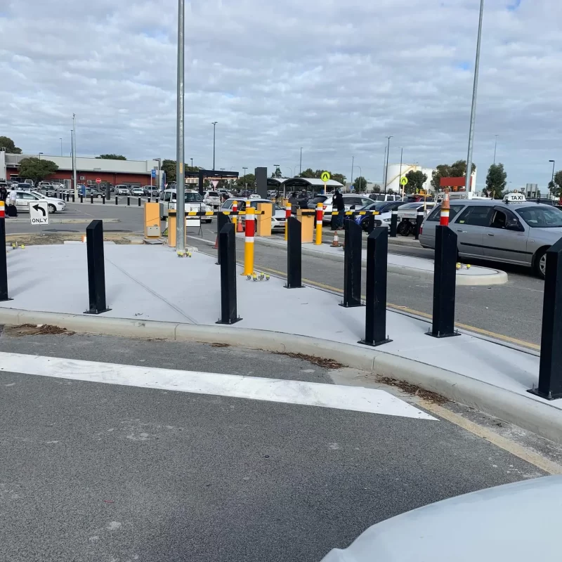Bollards Perth Airport Taxi Rank- WCC