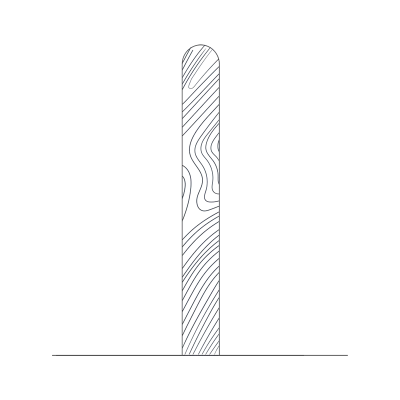 Pine Bollards